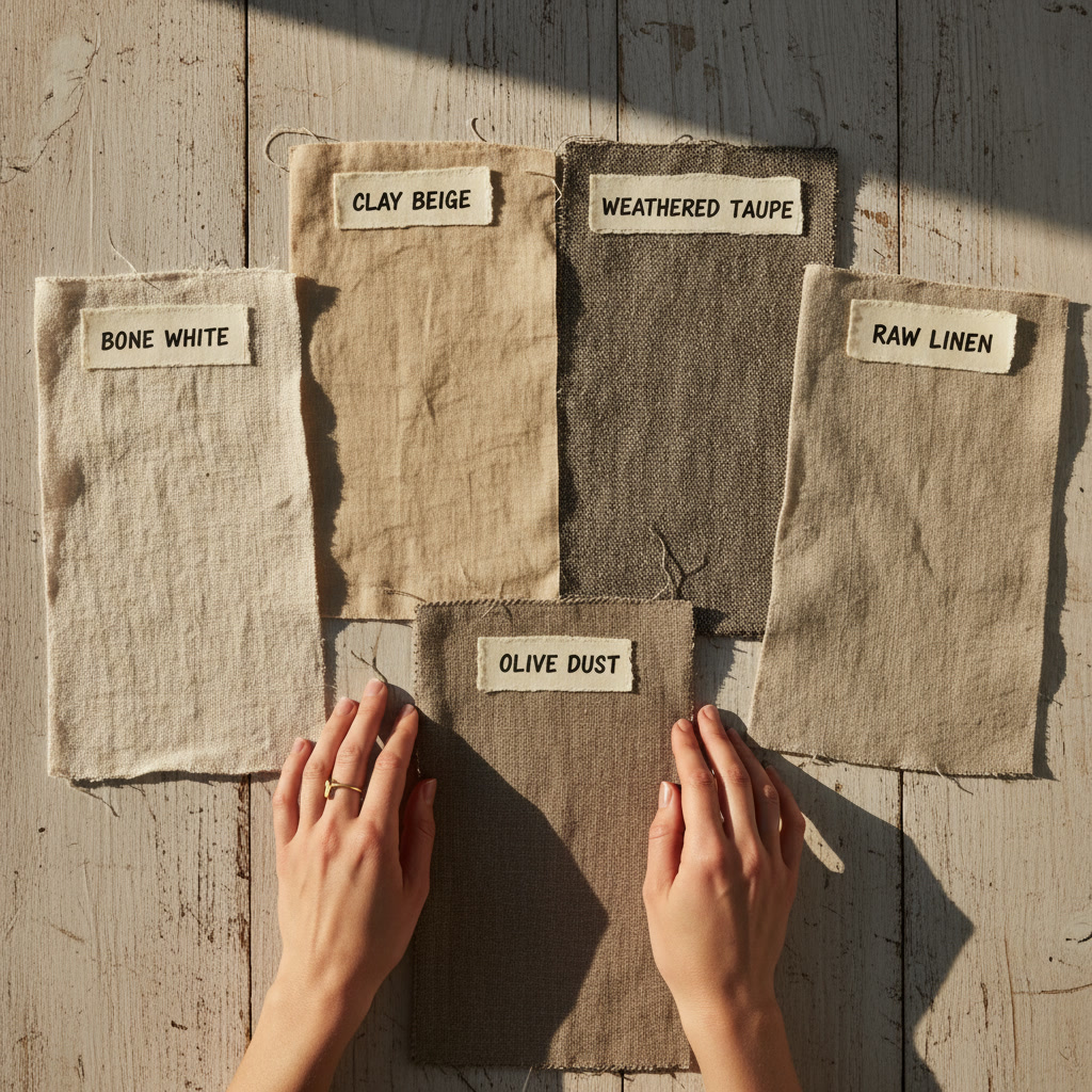 Layered neutral textiles